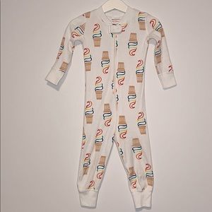 Hanna Andersson rainbow icecream sleeper pajama 80